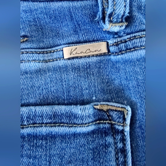 KanCan Medium Blue Distressed Cropped Jeans Women's 13 30 - Picture 5 of 7